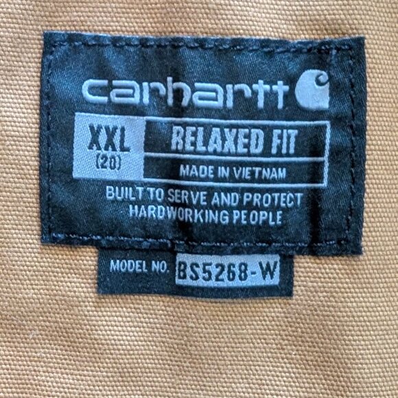 Carhartt Tan Women's Shorts Overalls - Picture 3 of 4